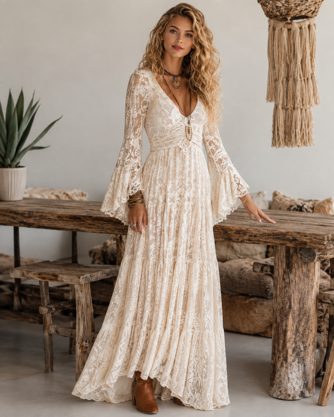 Romantic Lace Maxi Dress