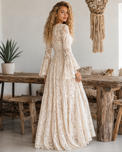 Romantic Lace Maxi Dress