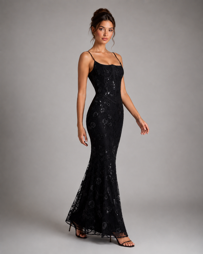 Sequin Mermaid Evening Gown