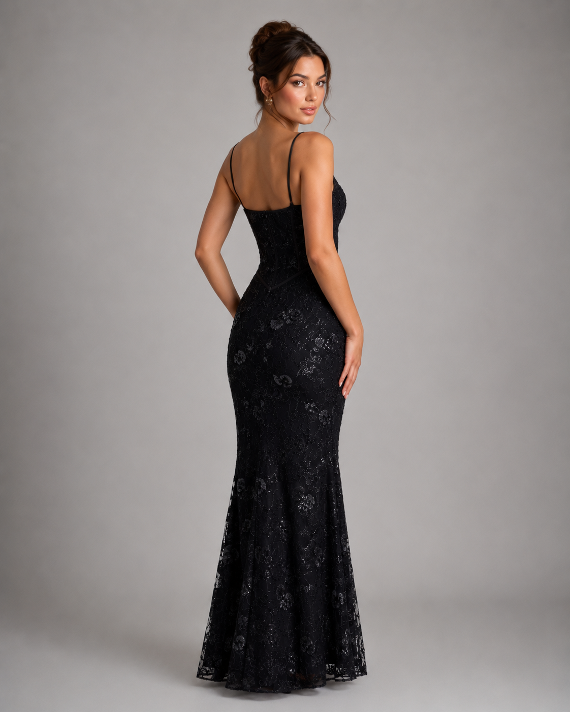 Sequin Mermaid Evening Gown